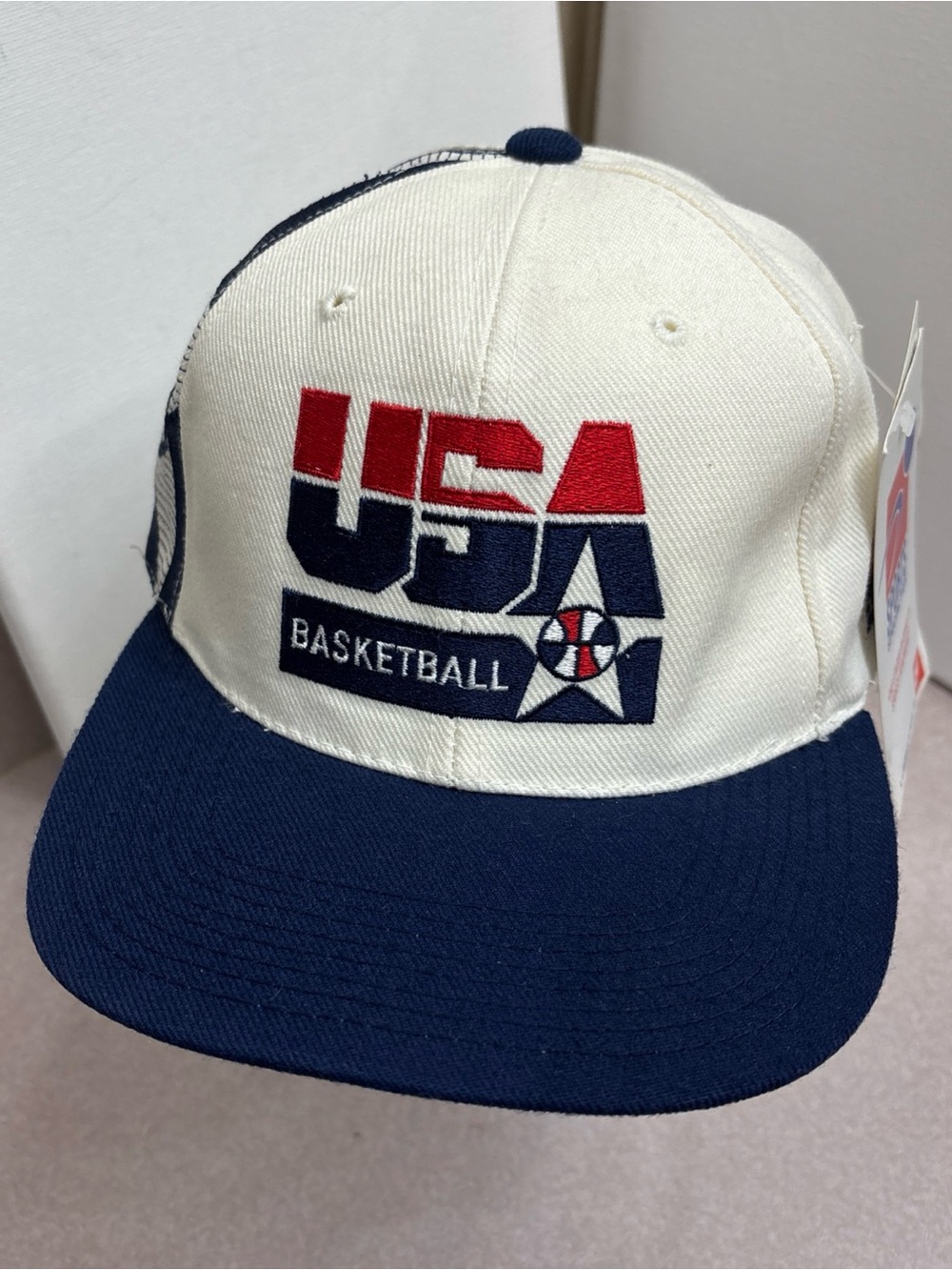 Vintage USA Basketball Snapback Hat Sports Specialties Script Dream Team NBA NWT